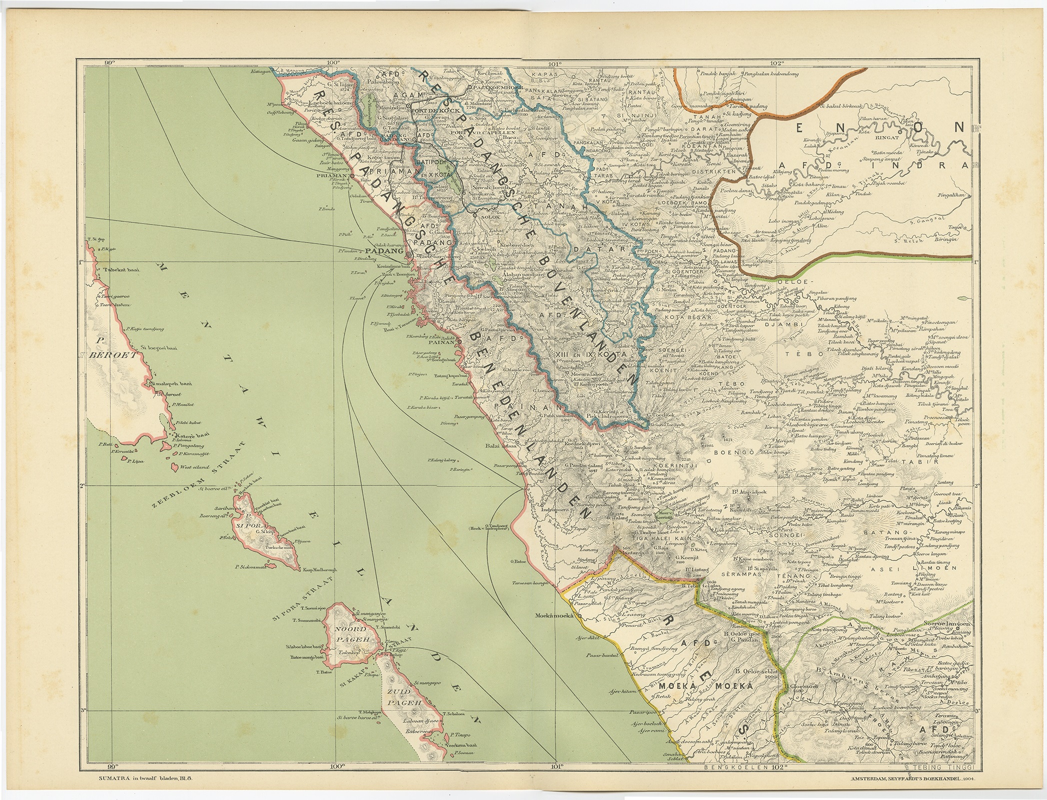 Map of Mentawai Islands – Dornseiffen c.1900