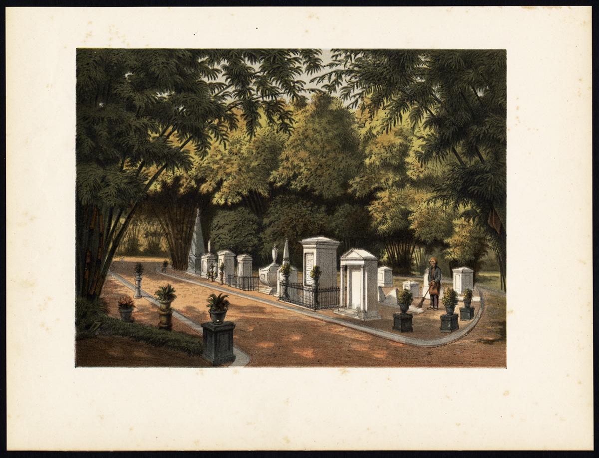 Antique Print of the Empire Garden by Perelaer (1888)