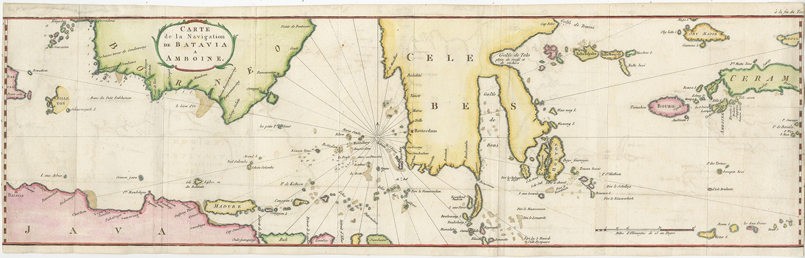 Carte de la Navigation de Batavia a Amboina – Stavorinus (1779)