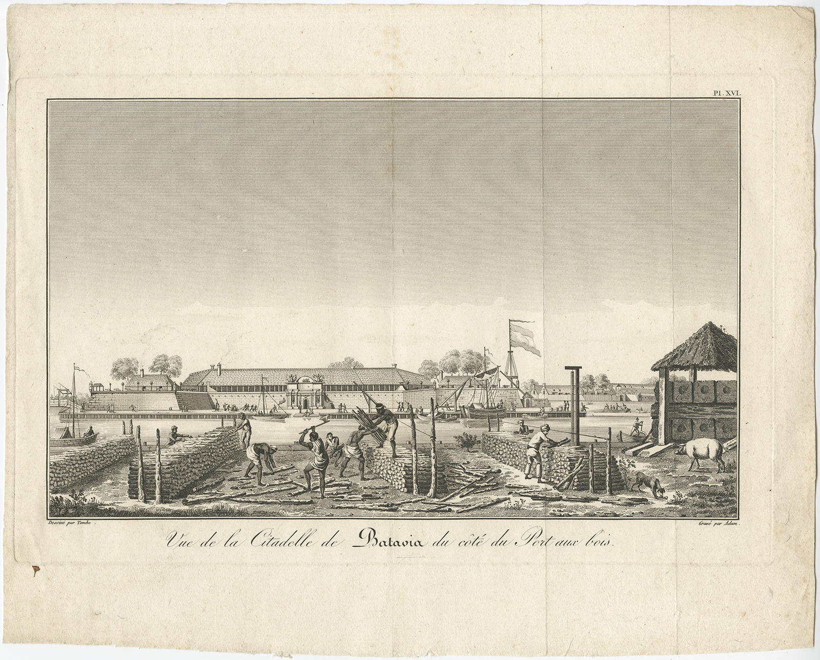 Vue de la Citadelle de Batavia () – Bertrand (1810)