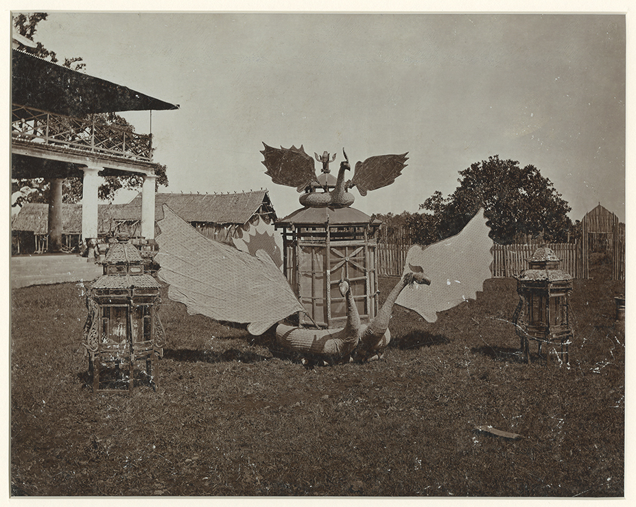 Antique Print Litter of the princesses of Gowa by Woodbury & Page (c.1870)