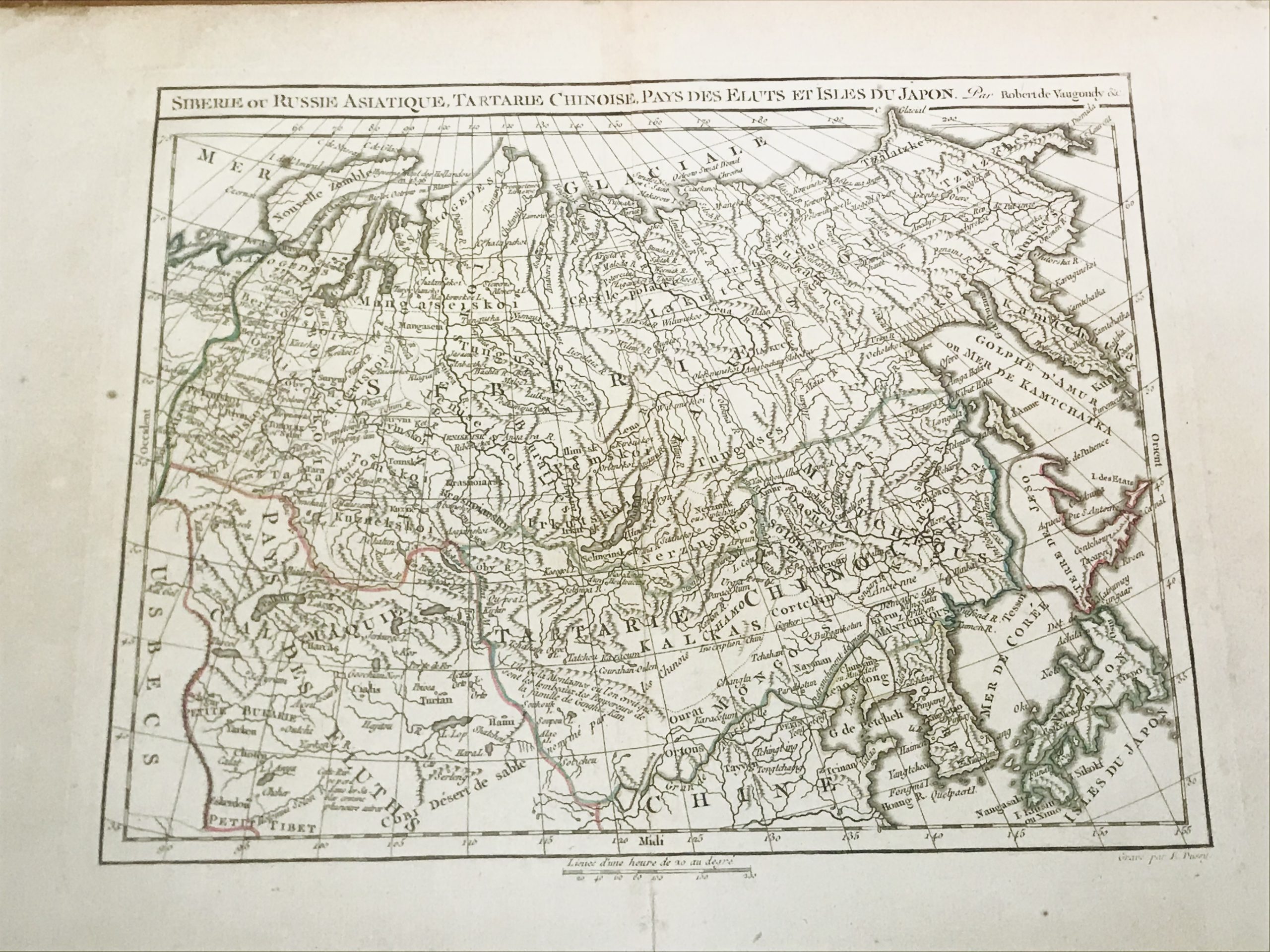 Map of Northern Asia – Delamarche c.1794