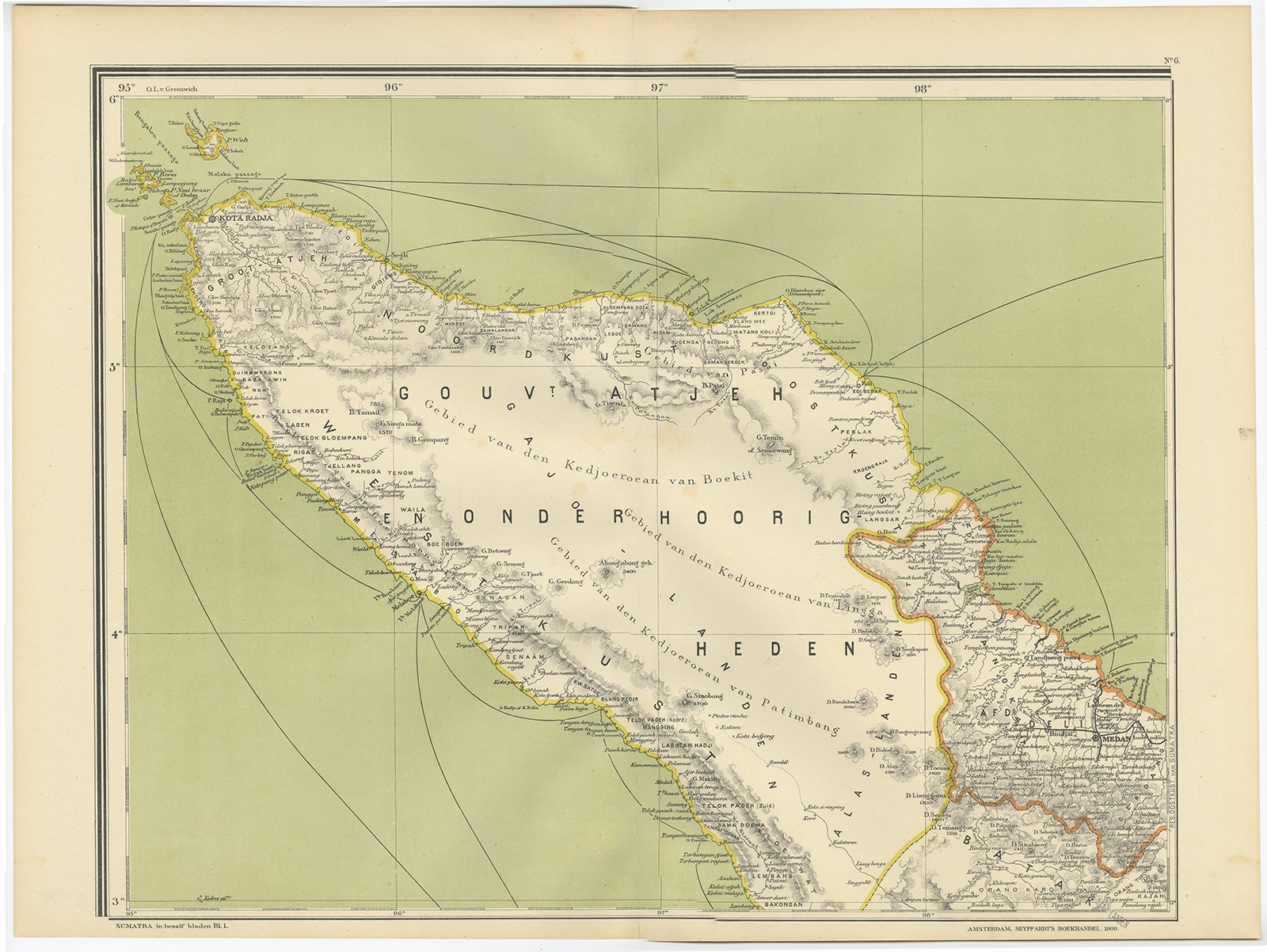 Map of Aceh – Dornseiffen c.1900