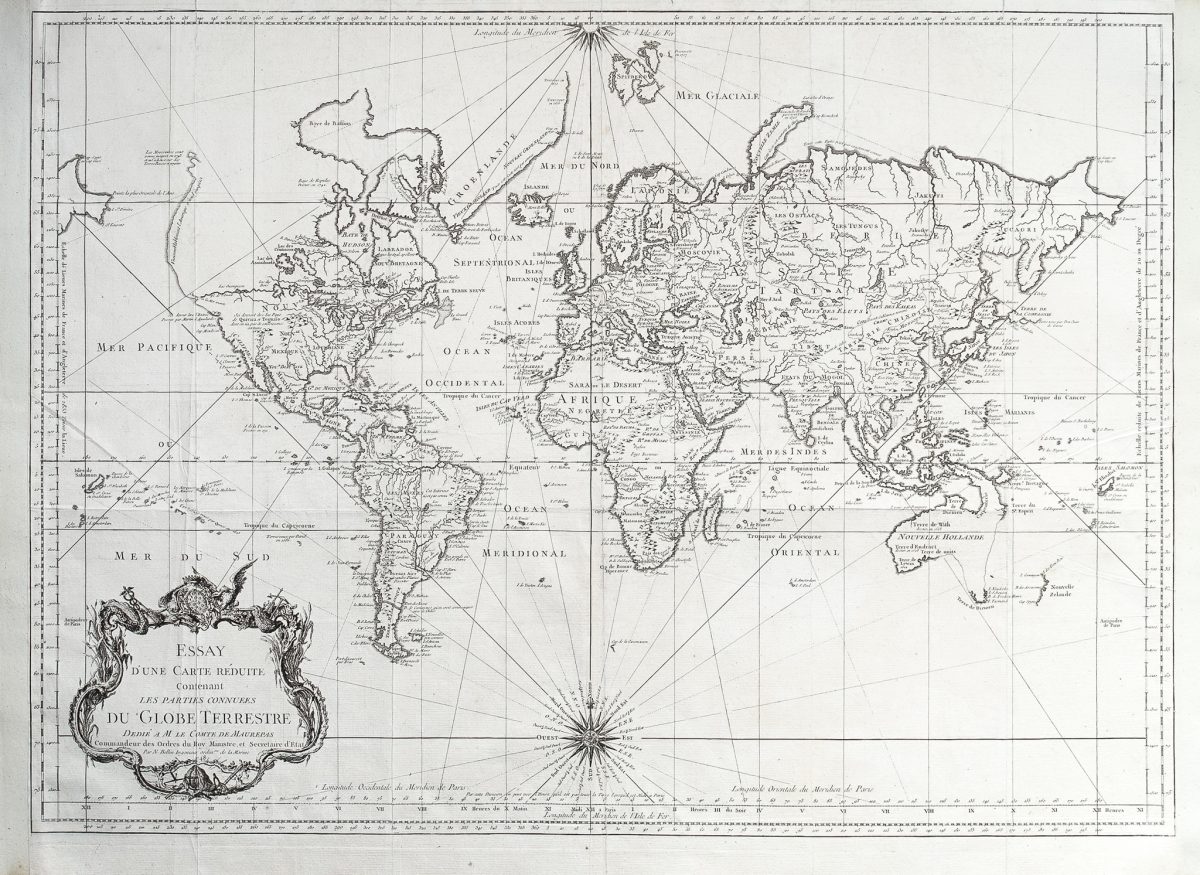 Map of the World – Bellin (1748)