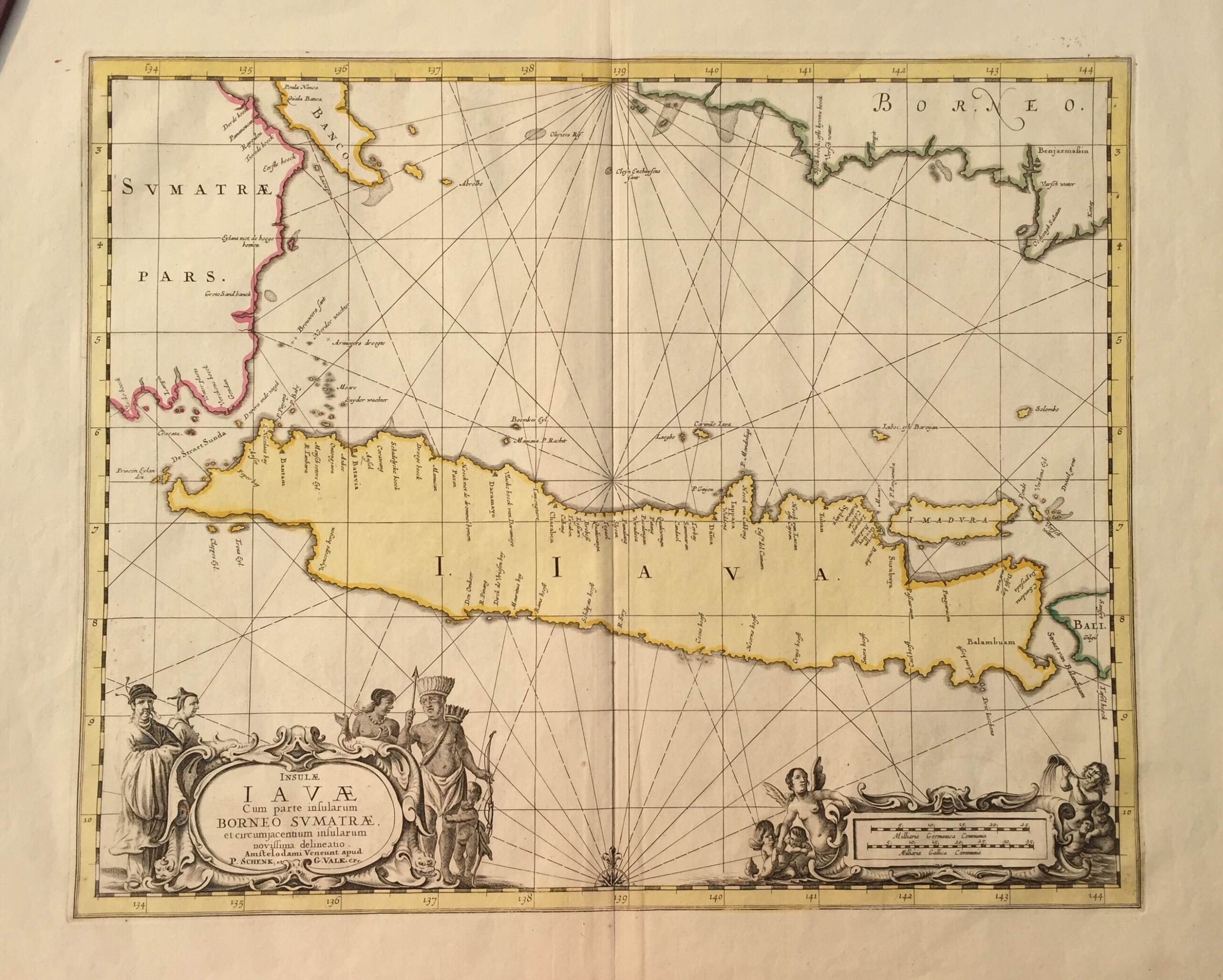 Antique Map Java by Janssonius (c.1657)