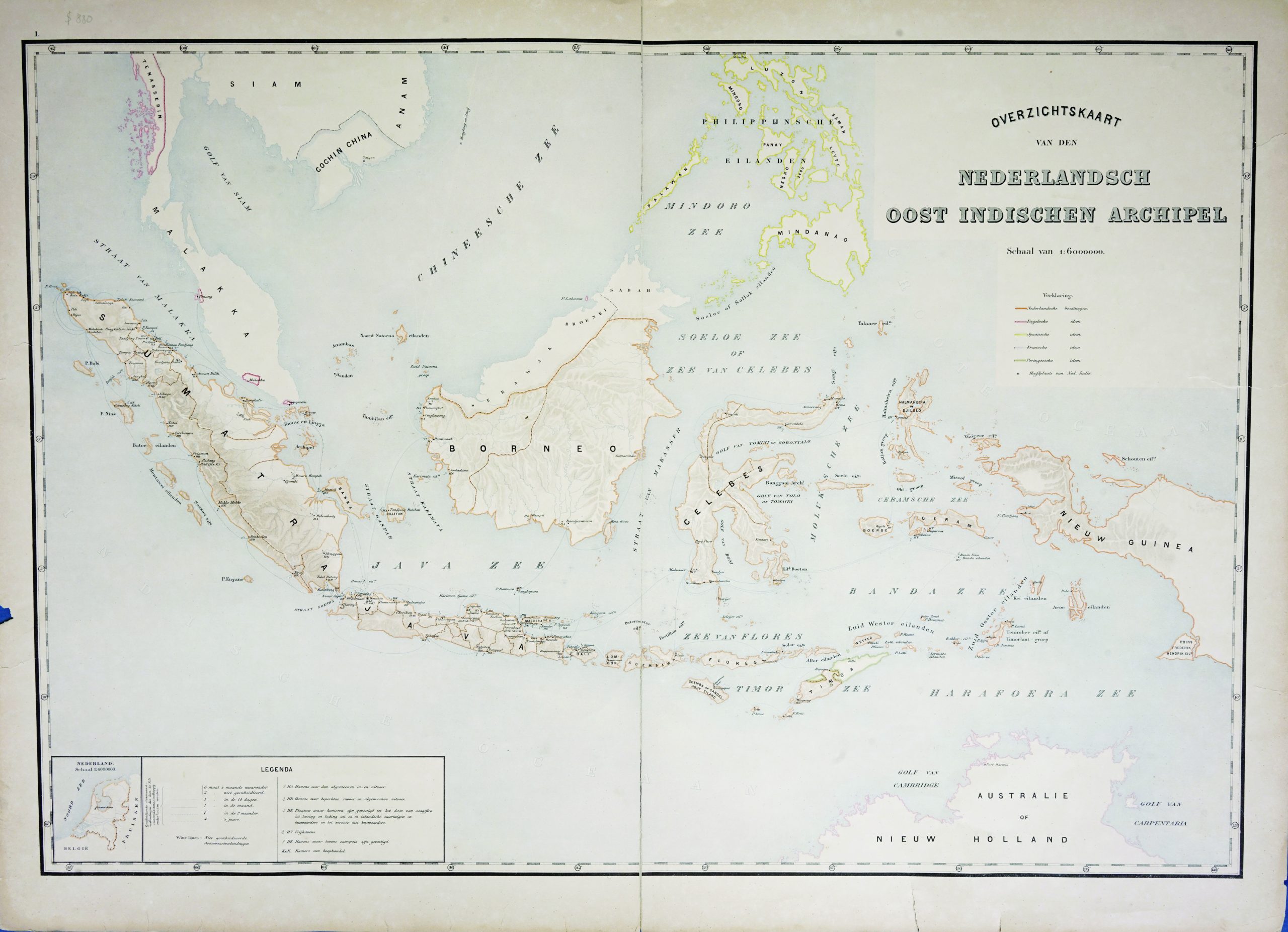 Map of the East Indies c.1895-1901