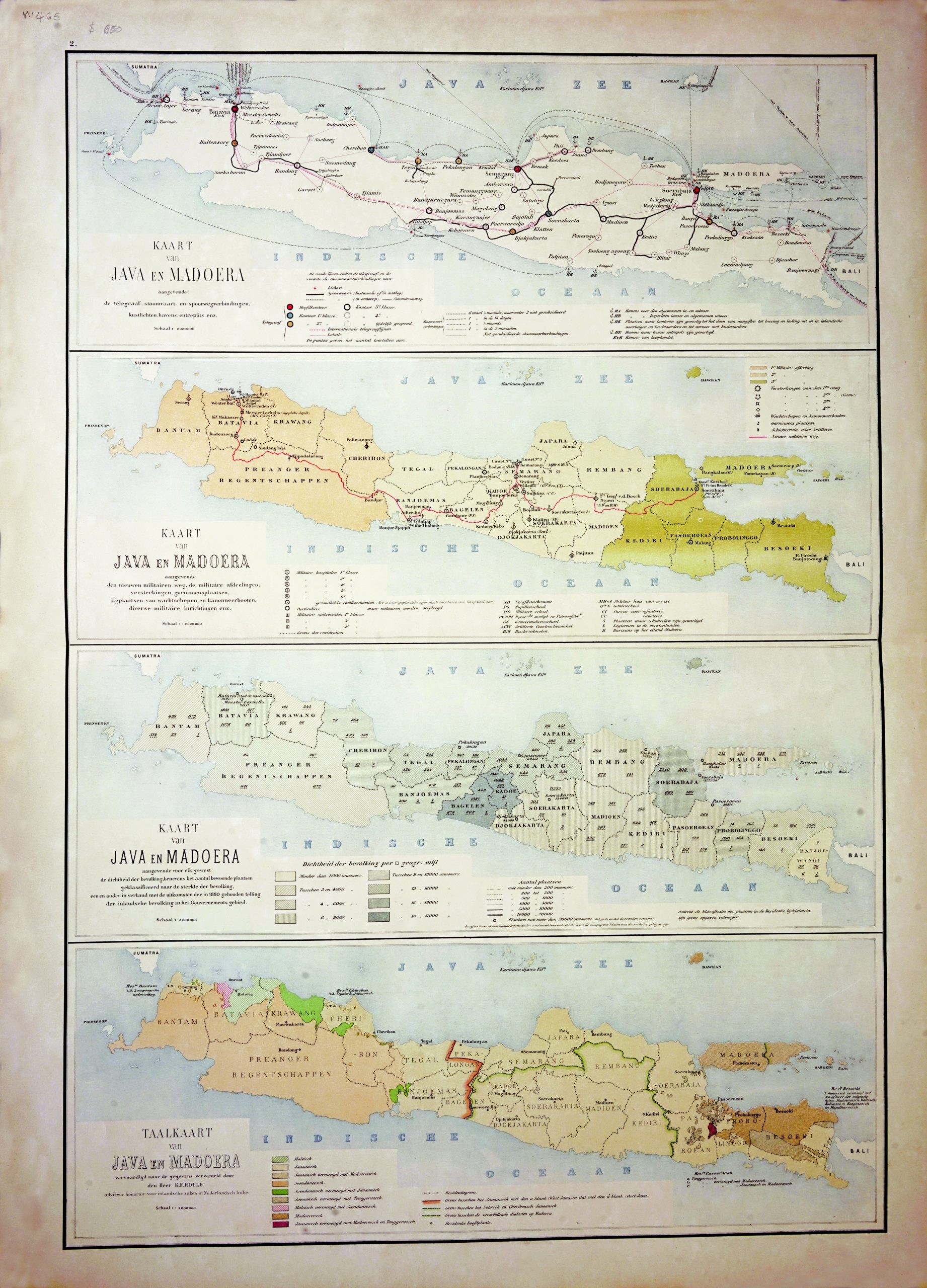 A set of Java Map – Stemfoort (1883-1885)