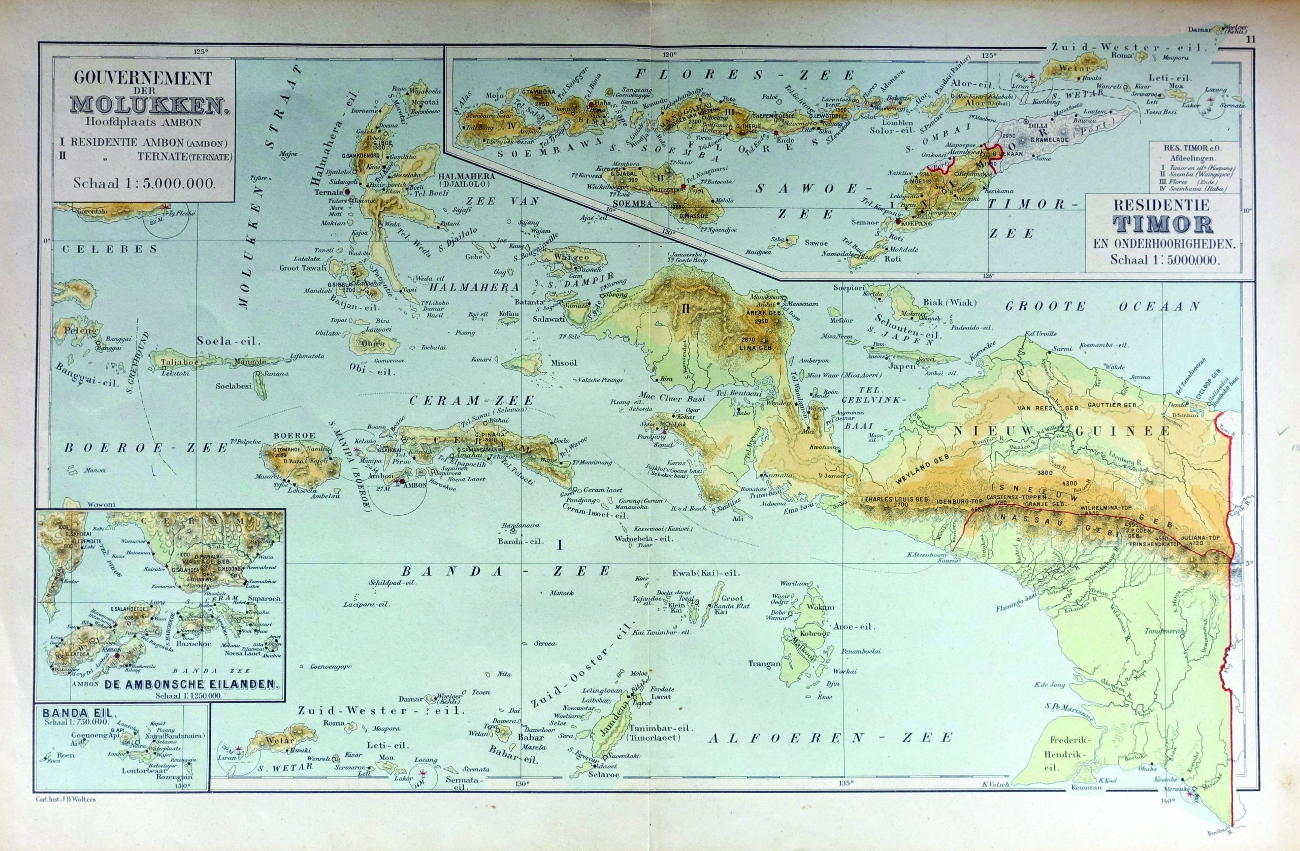 Map of Maluku Island – Unknown (1892)