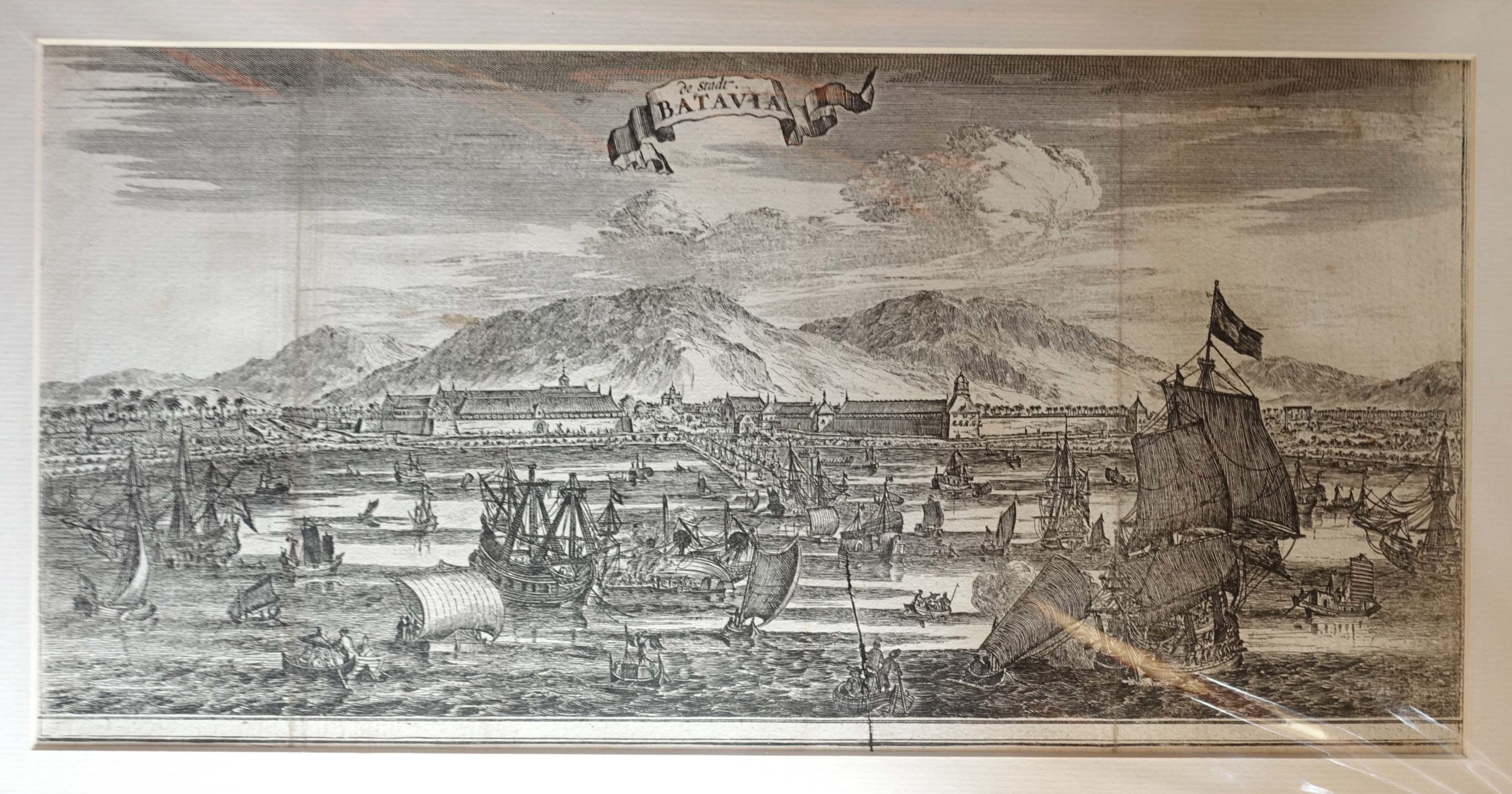 Antique Print of Batavia by Schouten (1775)