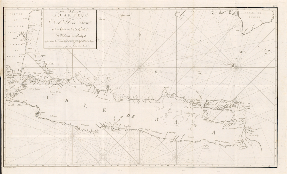 Antique Map Java by Tombe (1811)