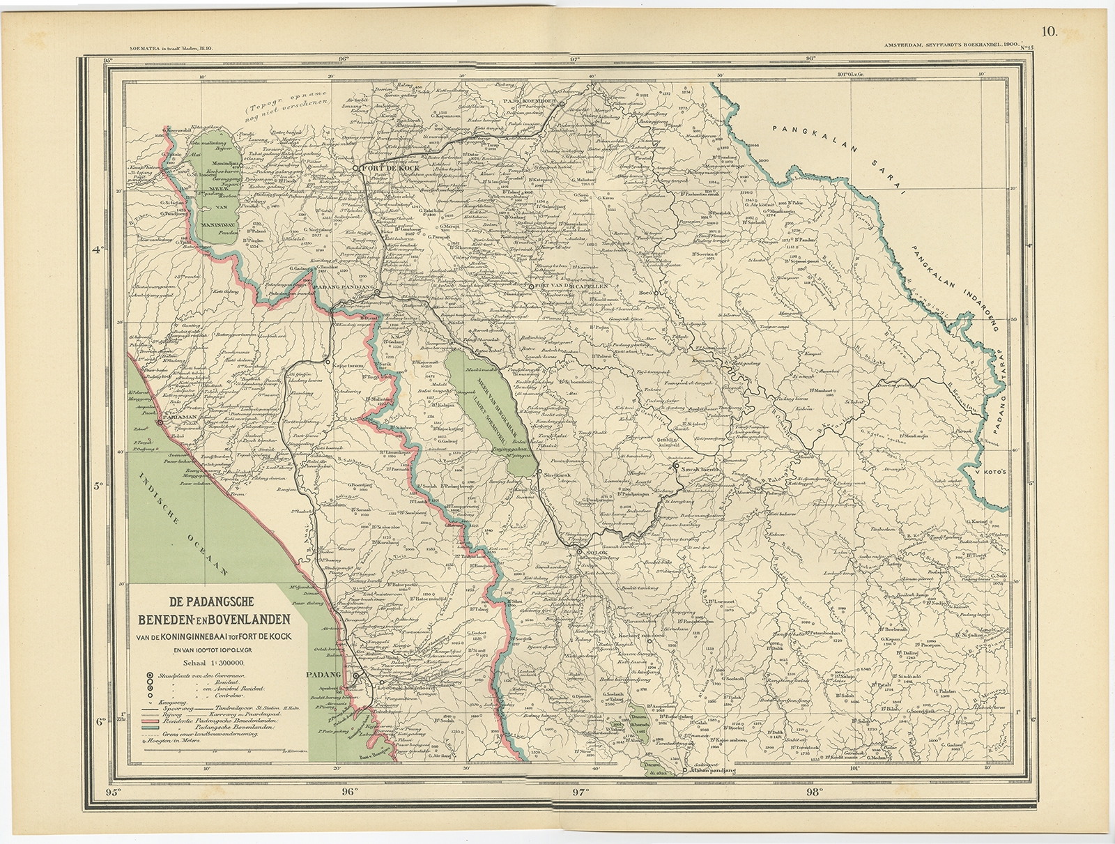 Map of Padang – Dornseiffen c.1900