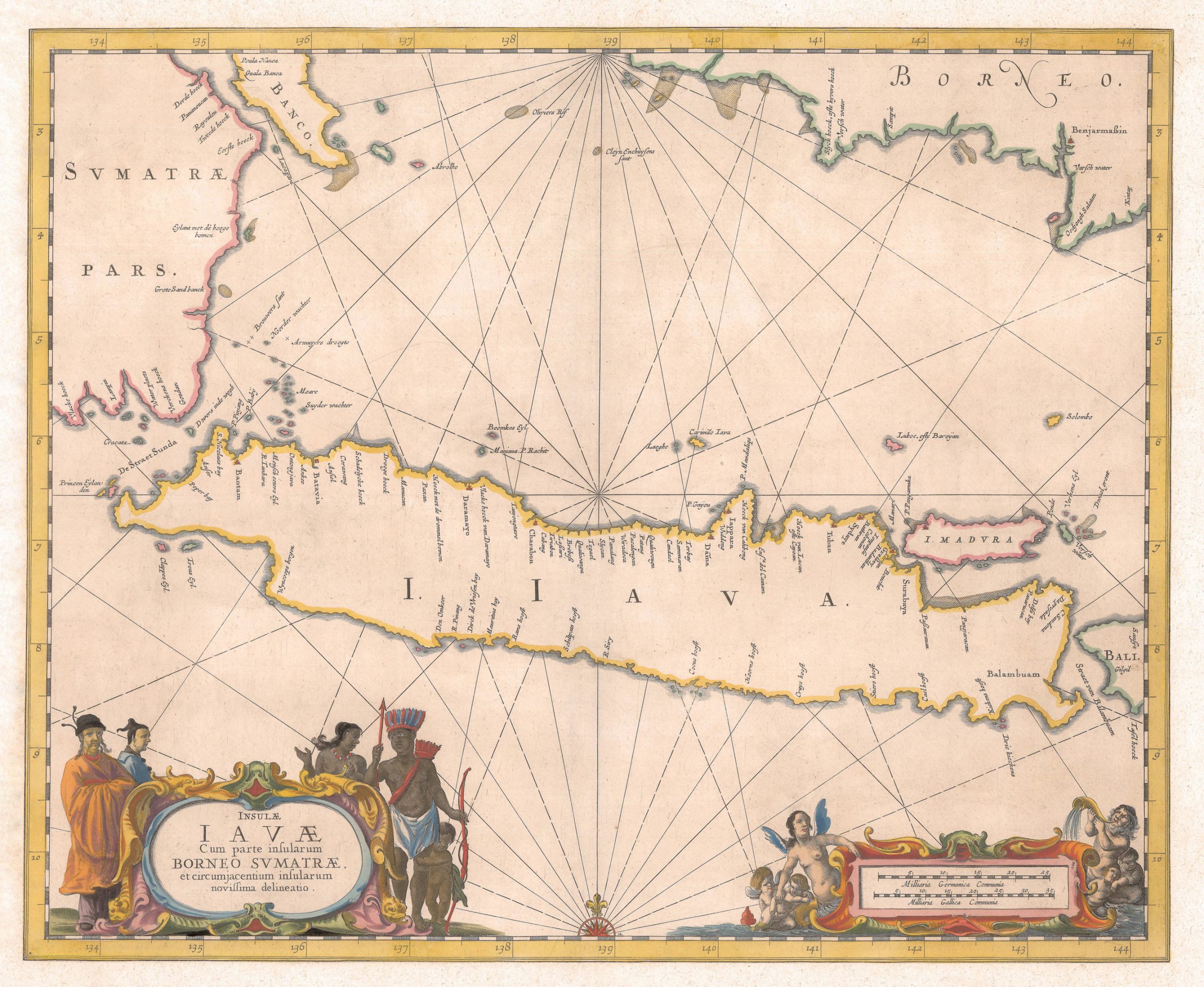 Sea Chart of Java Island – Janssonius c.1657