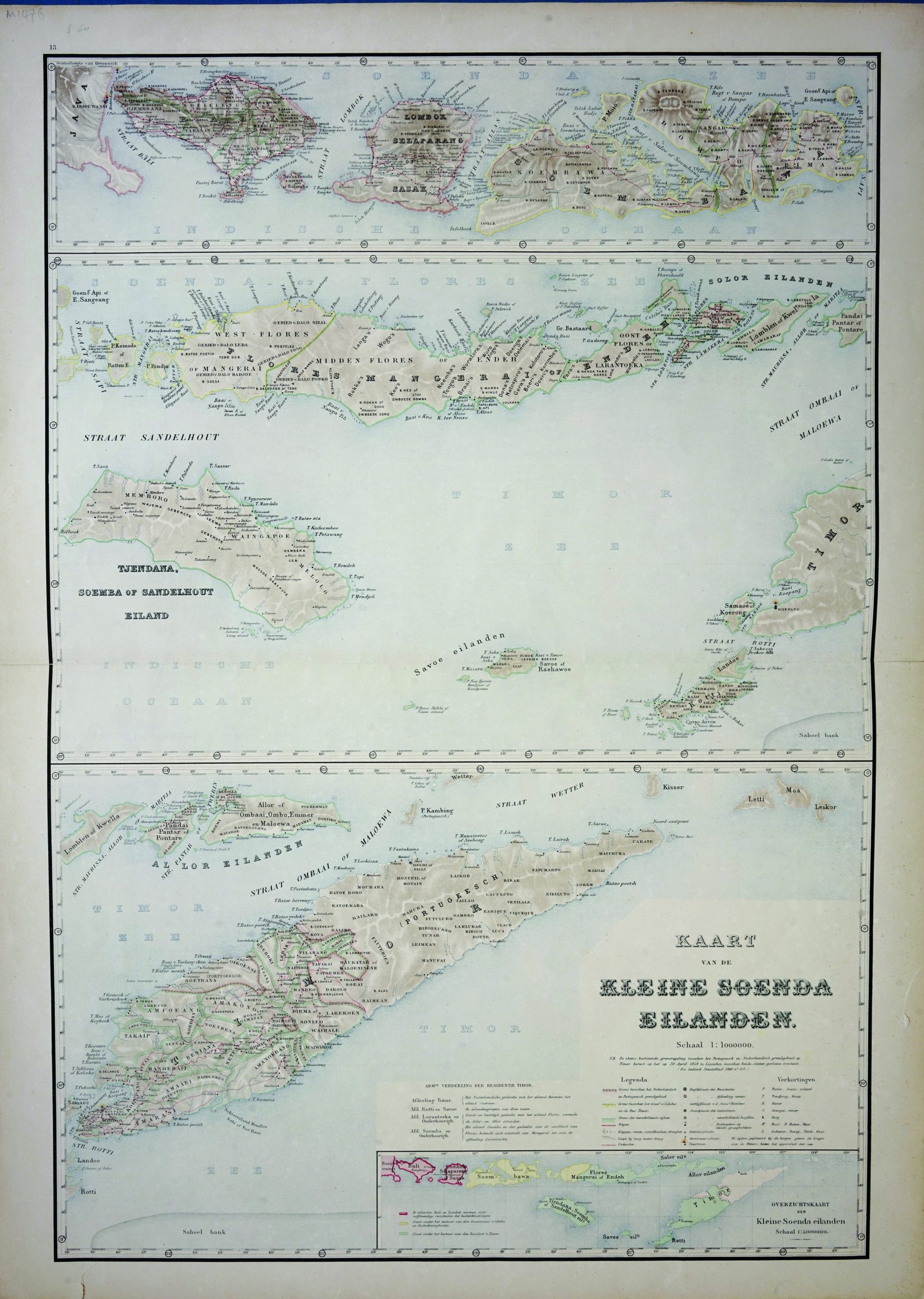 Map of Lesser Sunda Islands – Stemfoort & Siethoff (c.1883-1885)