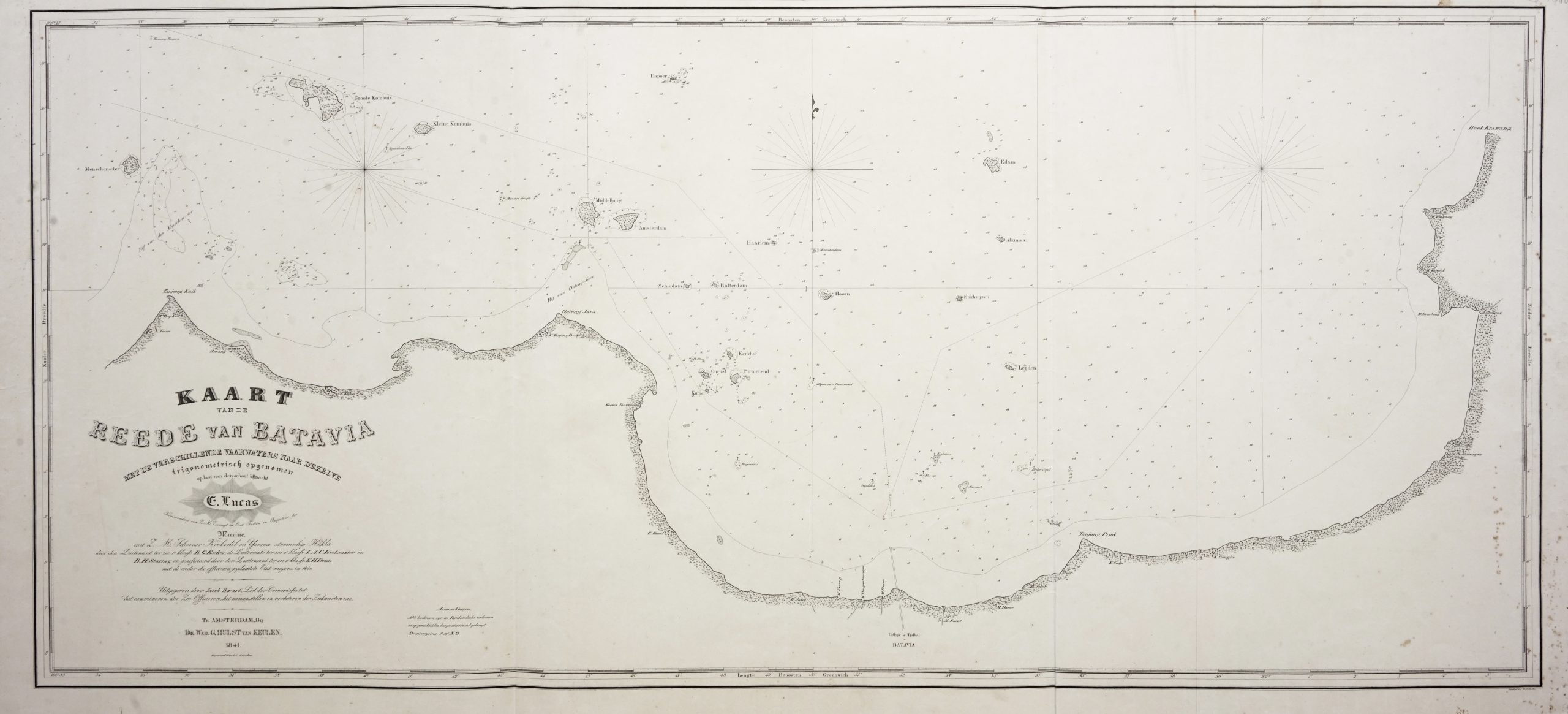 Chart of Batavia Harbour – Escher (c.1841)