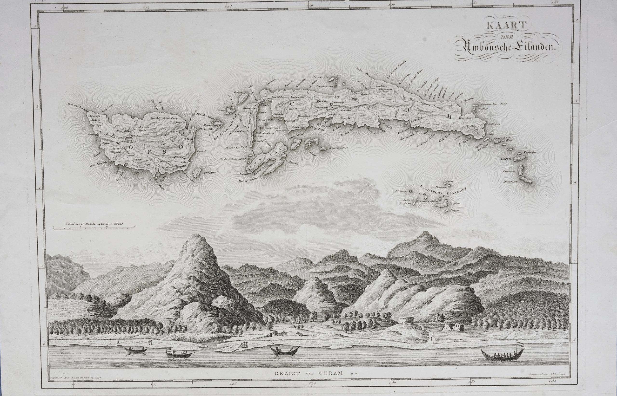 Map of Banda Islands and the Moluccas – van den Bosch & Baarsel (1818)